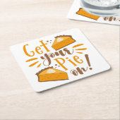 Pak je taart aan! kartonnen onderzetters (Schuin)