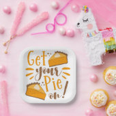 Pak je taart aan! papieren bordje (Feest)