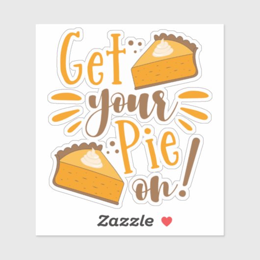 Pak je taart aan! sticker (Vel)