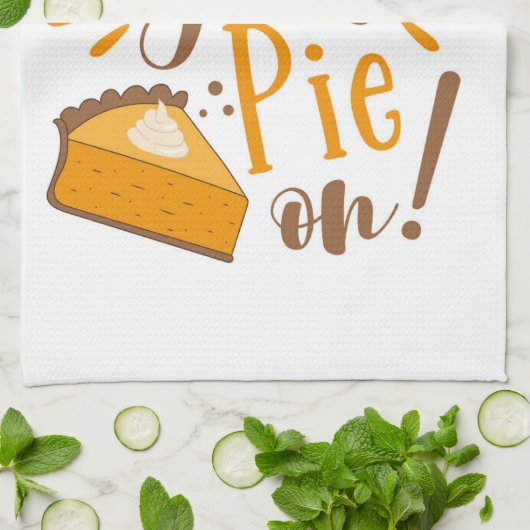 Pak je taart aan! theedoek (Gevouwen)