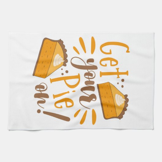 Pak je taart aan! theedoek (Horizontaal)