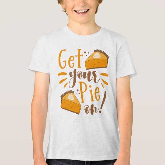 Pak je taart aan! Tri-Blend shirt (Voorkant)