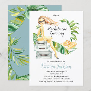 Pak je tassen Bachelorette Getaway Luggage Kaart