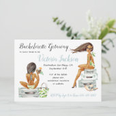 Pak je tassen Bachelorette Getaway Luggage Kaart (Staand voorkant)