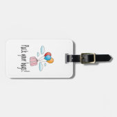 Pak je tassen en laat ons op vakantie gaan bagagelabel (Voorkant horizontaal)