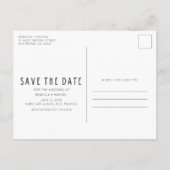 Pak je tassen Mexico Bruiloft Save the Date Aankondigingskaart (Achterkant)