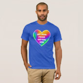 Pak je vader Hug Rainbow Heart Mannen T-Shirt (Voorkant volledig)