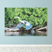 Pak je voeten op canvas afdruk (Insitu (Houten vloer))