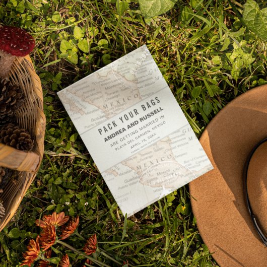 Pak je zakken die de Mexicaanse kaart bestemming b