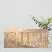 Pak KORTING - Elegant Luxe Cadeaubon Advieskaart (Staand voorkant)