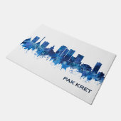 Pak Kret Thailand Skyline Blue Deurmat (Schuin)
