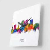 Pak Kret Thailand Skyline Vierkante Klok (Hoek)