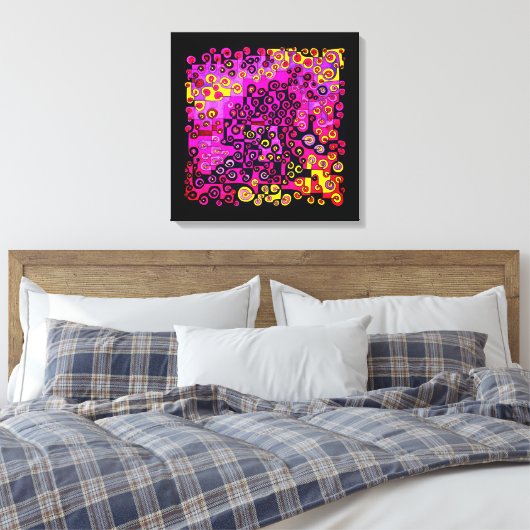 Pak me als je Pinky kunt. Jigzaag Puzzle AcrylP Canvas Afdruk (Insitu (Slaapkamer))