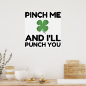 Pak me en ik zal je slaan. poster (Keuken)