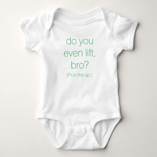 "Pak me op." Baby Jumper Romper (Voorkant)