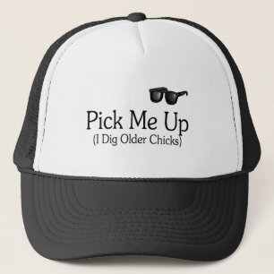 Pak me op (ik dig oudere kippen) trucker pet