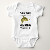 Pak mijn luiers, ik ga met papa Gevist worden Romper (Voorkant)