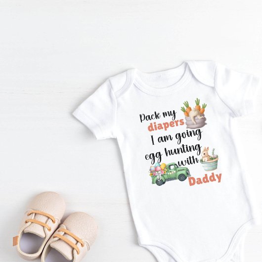 Pak mijn luiers in en ik ga op eierjacht met papa romper