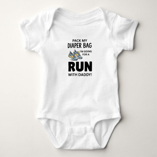 Pak Mijn Luiertas Ik Ga Gaan Hardlopen Met Papa Romper (Voorkant)