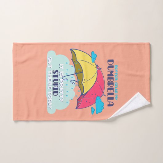 Pak mijn paraplu maar, het is  dom bad handdoek (Handdoek)