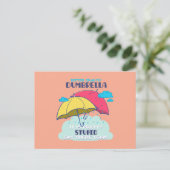 Pak mijn paraplu maar, het is dom briefkaart (Staand voorkant)