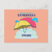 Pak mijn paraplu maar, het is dom briefkaart (Voorkant)