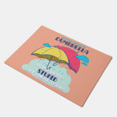 Pak mijn paraplu maar, het is  dom deurmat (Schuin)