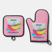 Pak mijn paraplu maar, het is  dom ovenwant & pannenlap set (Voorkant)