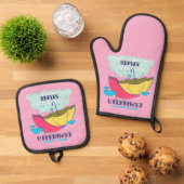 Pak mijn paraplu maar, het is  dom ovenwant & pannenlap set (Top down)