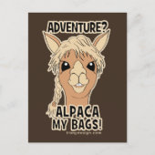 Pak mijn tassen Funny Alpaca Llama Briefkaart (Voorkant)