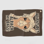 Pak mijn tassen Funny Alpaca Llama Golfhanddoek (Horizontaal)