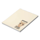 Pak mijn tassen Funny Alpaca Llama Notitieblok (Linkerzijde)