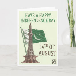 Pak Onafhankelijkheidsdag - Eenvoudig Kaart