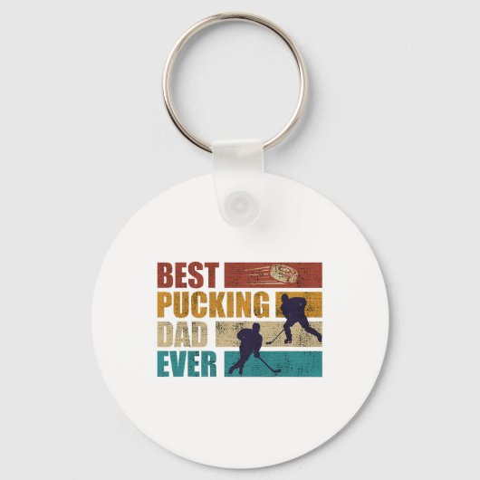 Pak papa ooit hockey papa sleutelhanger (Voorkant)