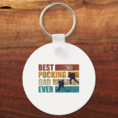 Pak papa ooit hockey papa sleutelhanger (Voorkant)