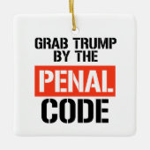Pak Trump bij het Wetboek van Strafrecht Keramisch Ornament (Voorkant)