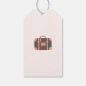 Pak uw bagage bestemming Bachelorette Cadeaulabel (Achterkant)