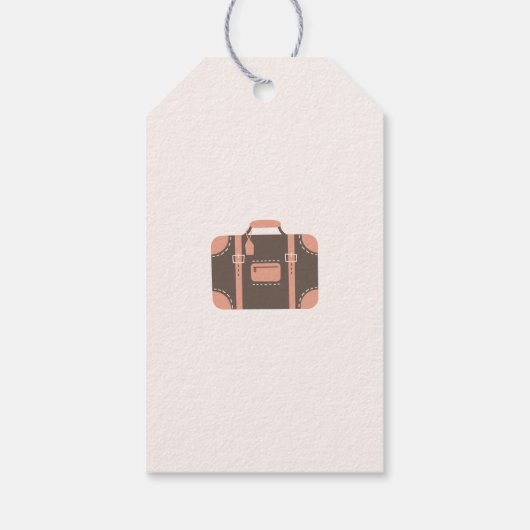 Pak uw bagage bestemming Bachelorette Cadeaulabel (Achterkant)