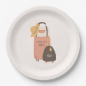 Pak uw bagage bestemming Bachelorette Papieren Bordje (Voorkant)