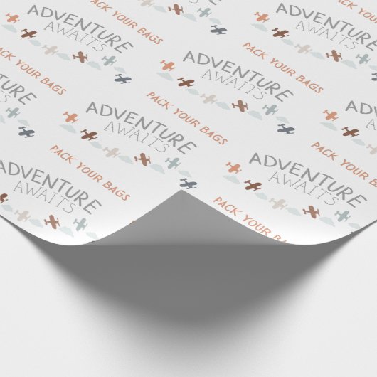 Pak uw bagageavontuur in het pak, wacht op verpakk cadeaupapier (Hoek)