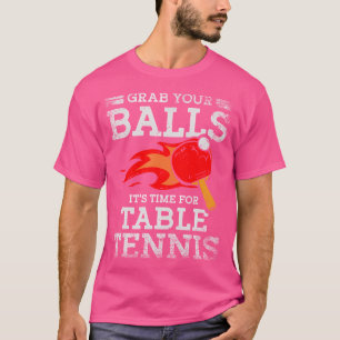 Pak Uw Kogels Tijd voor de Speler van de Tennis va T-shirt