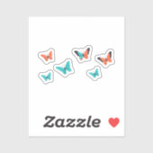 Pak van de vlinders sticker (Vel)