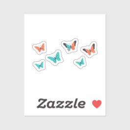 Pak van de vlinders sticker