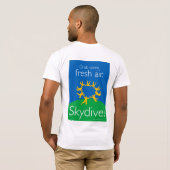 Pak wat frisse lucht. Skydive. T-shirt (Achterkant volledig)