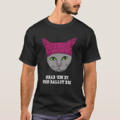 Pak ze vast aan het kat van de stembus t-shirt (Voorkant)
