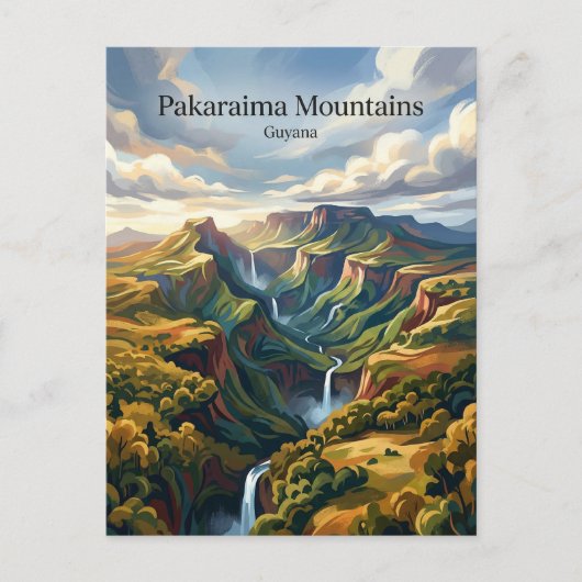Pakaraima-gebergte Guyana Briefkaart (Voorkant)