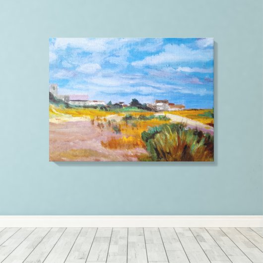 Pakefield Beach Canvas Afdruk (Insitu (Houten vloer))