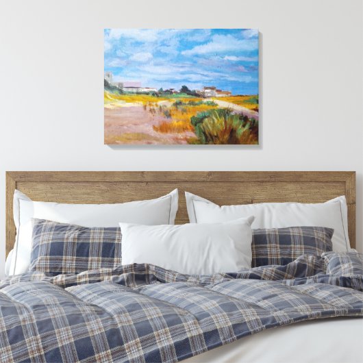 Pakefield Beach Canvas Afdruk (Insitu (Slaapkamer))