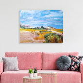 Pakefield Beach Canvas Afdruk (Insitu (Woonkamer))
