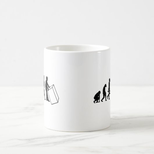 Paketbote Paketzusteller Spedition Packet Liefern Koffiemok (Center)